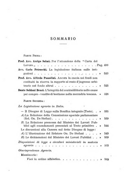 Rivista di diritto agrario organo dell'Osservatorio italiano di diritto agrario