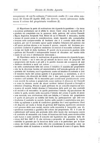 Rivista di diritto agrario organo dell'Osservatorio italiano di diritto agrario