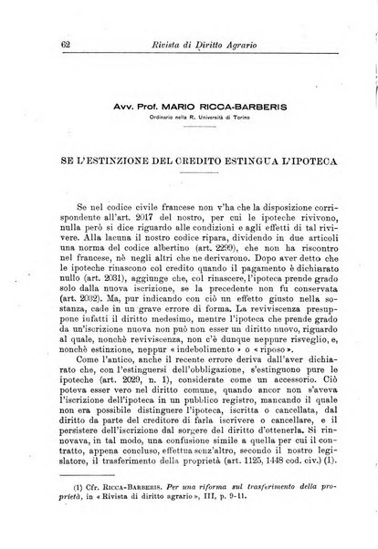 Rivista di diritto agrario organo dell'Osservatorio italiano di diritto agrario