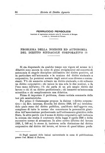 Rivista di diritto agrario organo dell'Osservatorio italiano di diritto agrario