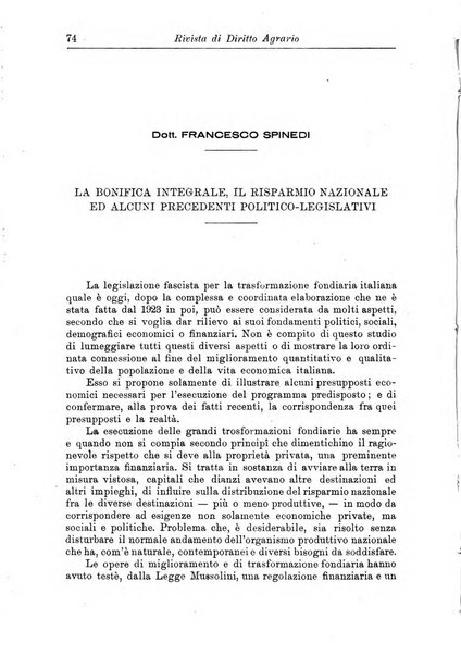 Rivista di diritto agrario organo dell'Osservatorio italiano di diritto agrario