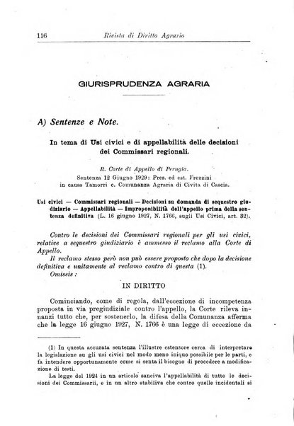 Rivista di diritto agrario organo dell'Osservatorio italiano di diritto agrario