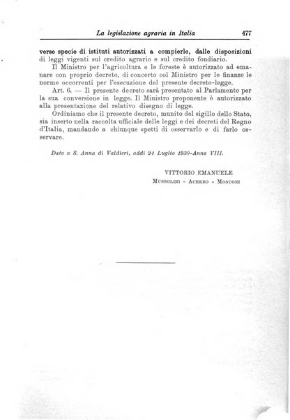 Rivista di diritto agrario organo dell'Osservatorio italiano di diritto agrario