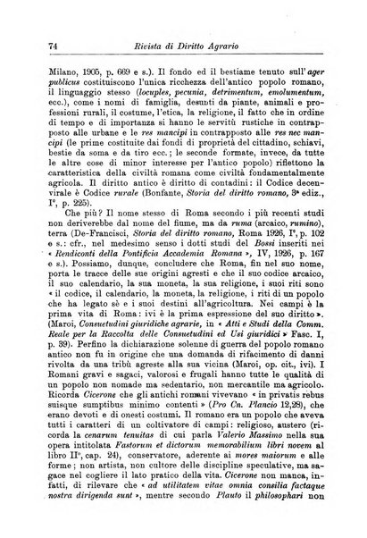 Rivista di diritto agrario organo dell'Osservatorio italiano di diritto agrario