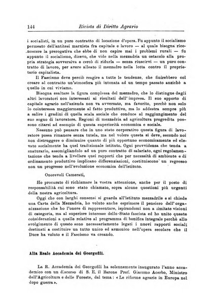 Rivista di diritto agrario organo dell'Osservatorio italiano di diritto agrario