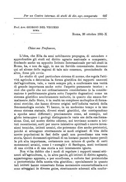 Rivista di diritto agrario organo dell'Osservatorio italiano di diritto agrario