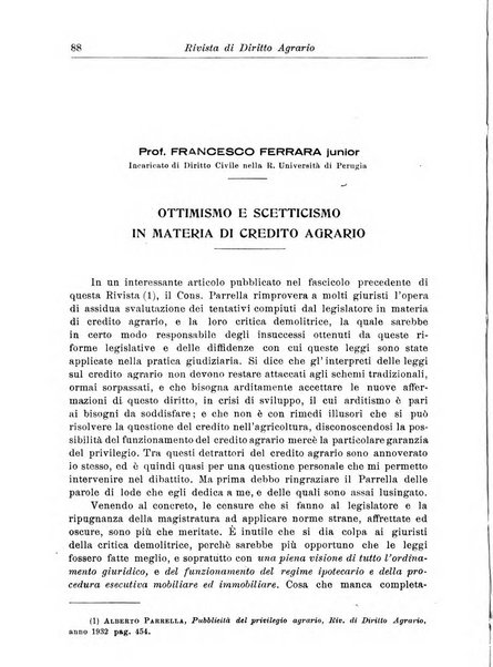 Rivista di diritto agrario organo dell'Osservatorio italiano di diritto agrario