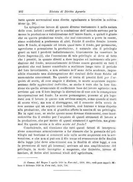 Rivista di diritto agrario organo dell'Osservatorio italiano di diritto agrario