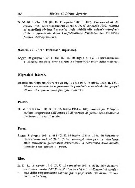 Rivista di diritto agrario organo dell'Osservatorio italiano di diritto agrario