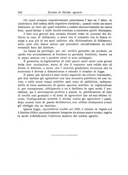 Rivista di diritto agrario organo dell'Osservatorio italiano di diritto agrario