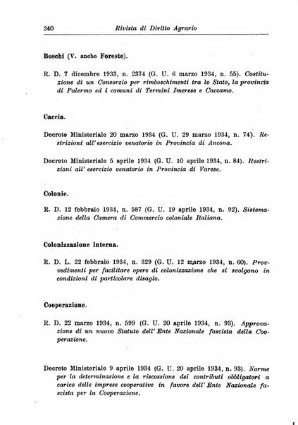 Rivista di diritto agrario organo dell'Osservatorio italiano di diritto agrario