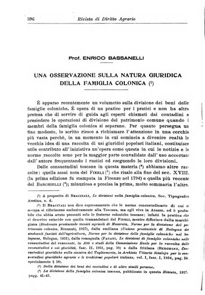 Rivista di diritto agrario organo dell'Osservatorio italiano di diritto agrario