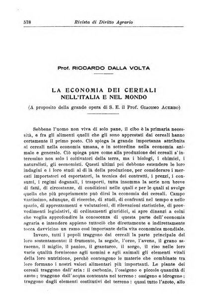 Rivista di diritto agrario organo dell'Osservatorio italiano di diritto agrario