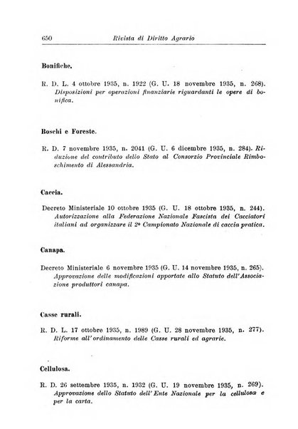 Rivista di diritto agrario organo dell'Osservatorio italiano di diritto agrario