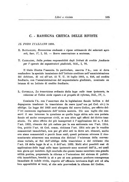 Rivista di diritto agrario organo dell'Osservatorio italiano di diritto agrario