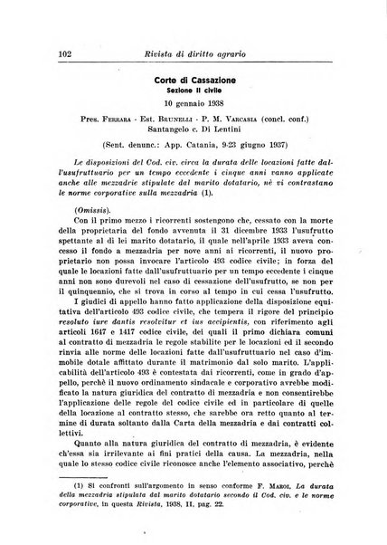 Rivista di diritto agrario organo dell'Osservatorio italiano di diritto agrario