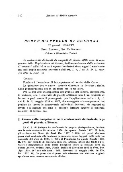 Rivista di diritto agrario organo dell'Osservatorio italiano di diritto agrario