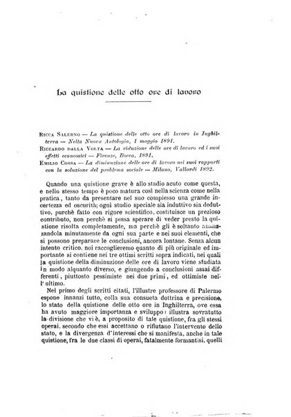 La rassegna agraria, industriale, commerciale, politica