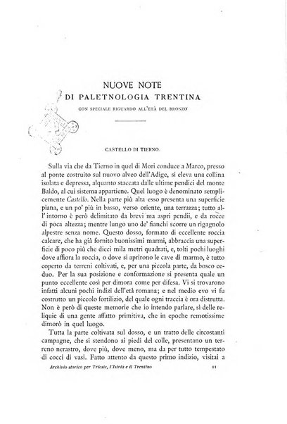 Archivio storico per Trieste l'Istria ed il Trentino