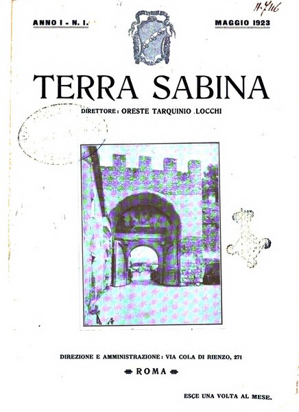 Terra Sabina storia, arte, lettere, agricoltura, industria, commercio