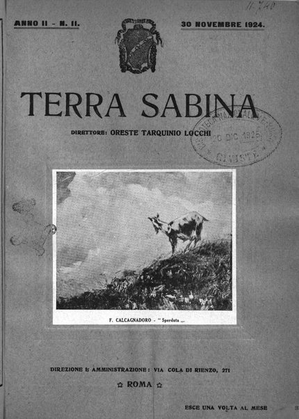 Terra Sabina storia, arte, lettere, agricoltura, industria, commercio