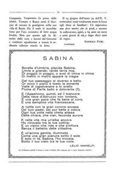 Terra Sabina storia, arte, lettere, agricoltura, industria, commercio