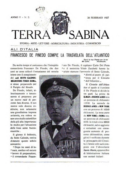 Terra Sabina storia, arte, lettere, agricoltura, industria, commercio