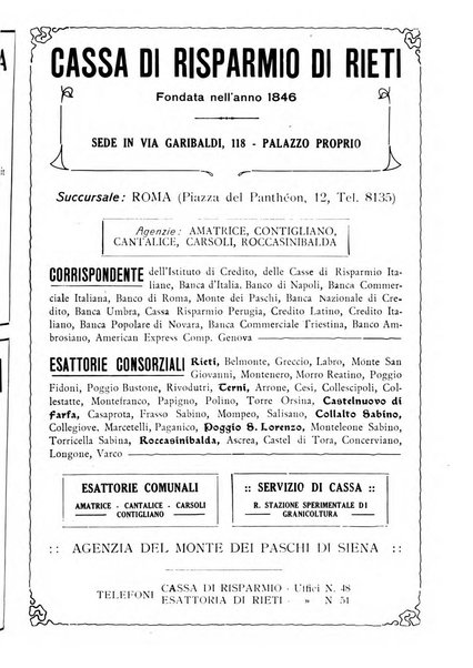 Terra Sabina storia, arte, lettere, agricoltura, industria, commercio