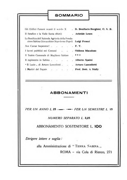 Terra Sabina storia, arte, lettere, agricoltura, industria, commercio