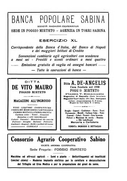 Terra Sabina storia, arte, lettere, agricoltura, industria, commercio