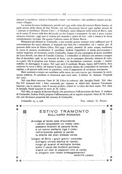 Terra Sabina storia, arte, lettere, agricoltura, industria, commercio