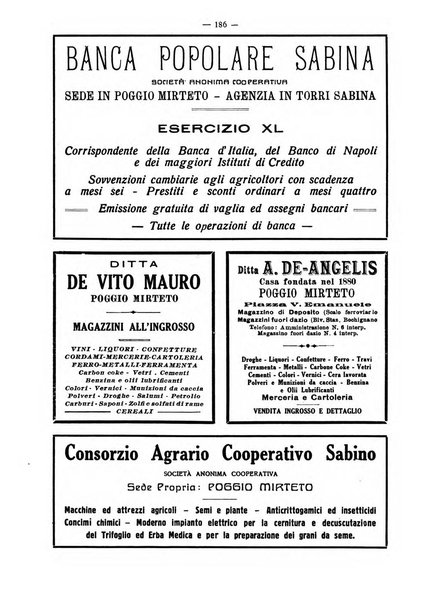 Terra Sabina storia, arte, lettere, agricoltura, industria, commercio