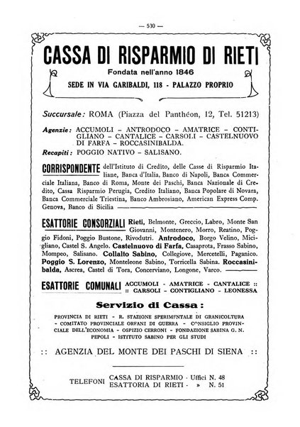 Terra Sabina storia, arte, lettere, agricoltura, industria, commercio