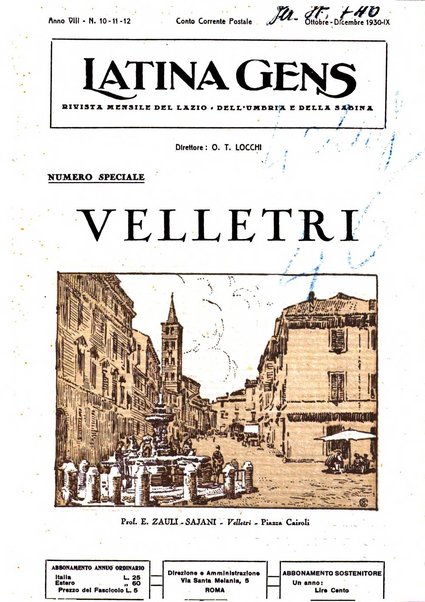 Latina gens rassegna del Lazio, dell'Umbria e della Sabina