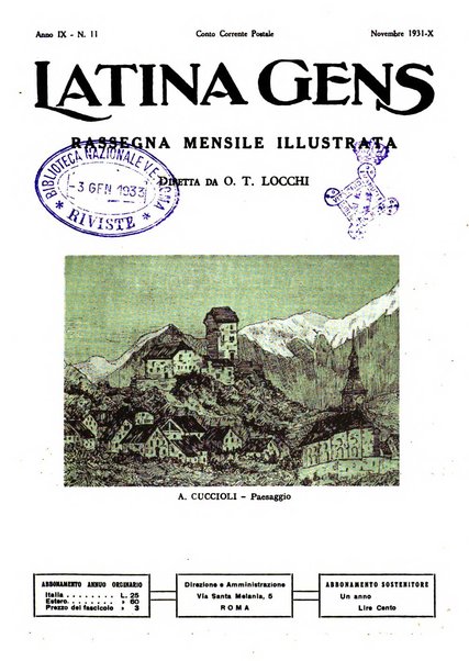 Latina gens rassegna del Lazio, dell'Umbria e della Sabina