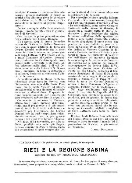 Latina gens rassegna del Lazio, dell'Umbria e della Sabina