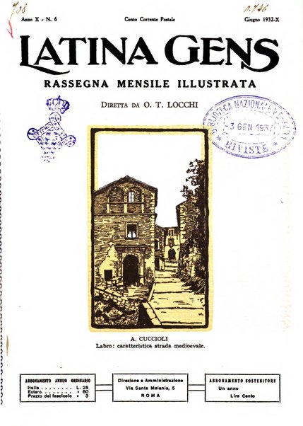 Latina gens rassegna del Lazio, dell'Umbria e della Sabina