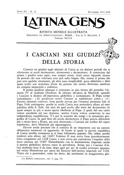 Latina gens rassegna del Lazio, dell'Umbria e della Sabina