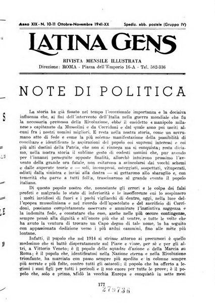 Latina gens rassegna del Lazio, dell'Umbria e della Sabina