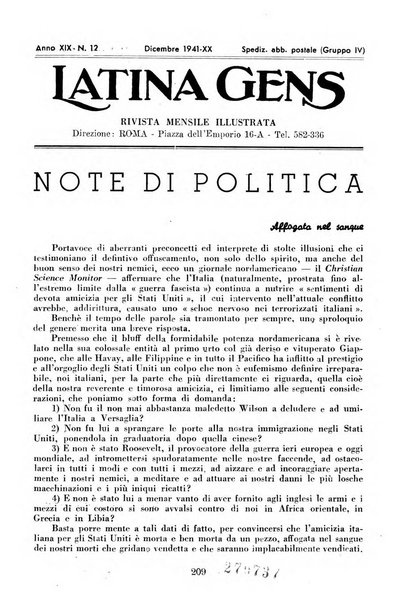 Latina gens rassegna del Lazio, dell'Umbria e della Sabina