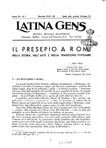 Latina gens rassegna del Lazio, dell'Umbria e della Sabina