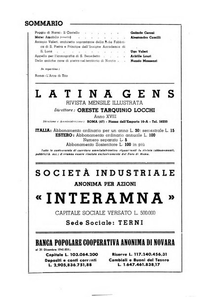 Latina gens rassegna del Lazio, dell'Umbria e della Sabina