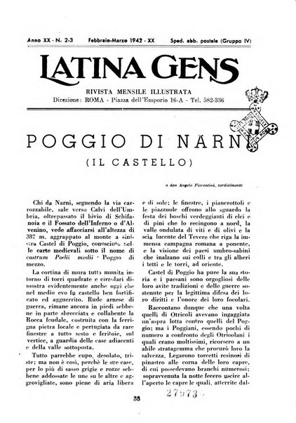 Latina gens rassegna del Lazio, dell'Umbria e della Sabina