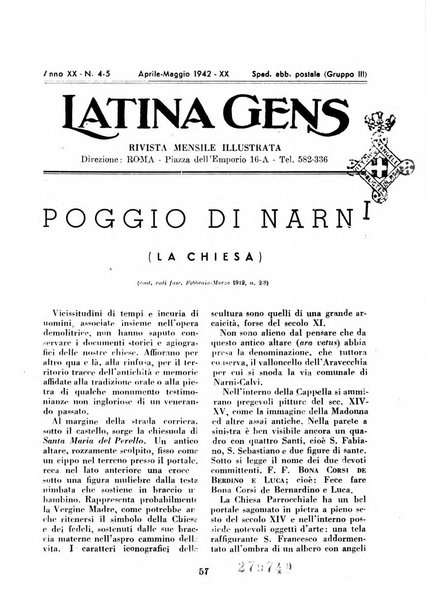 Latina gens rassegna del Lazio, dell'Umbria e della Sabina