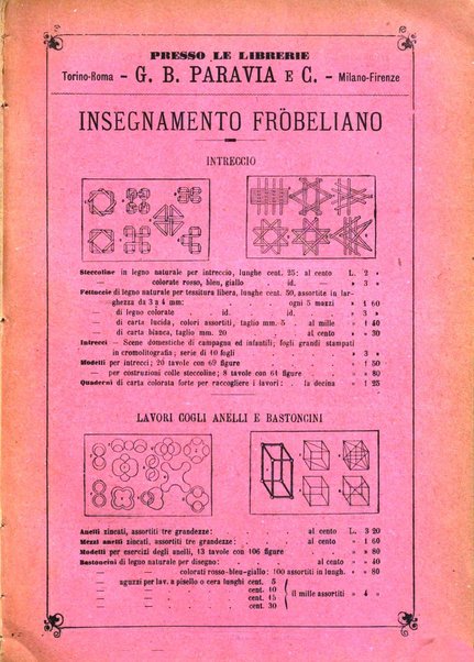 L'educazione dei bambini giornale per le famiglie e per gli istituti infantili