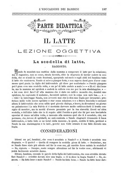 L'educazione dei bambini giornale per le famiglie e per gli istituti infantili