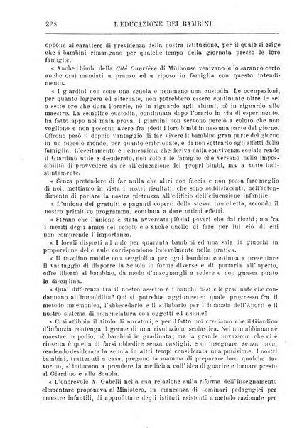 L'educazione dei bambini giornale per le famiglie e per gli istituti infantili