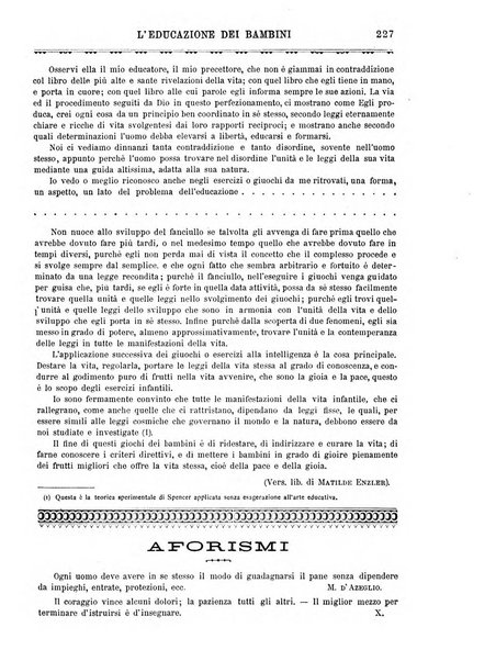 L'educazione dei bambini giornale per le famiglie e per gli istituti infantili