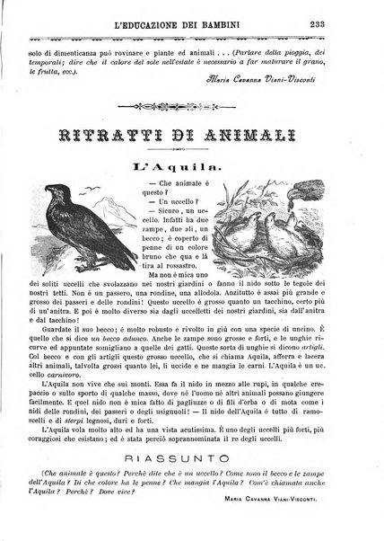 L'educazione dei bambini giornale per le famiglie e per gli istituti infantili