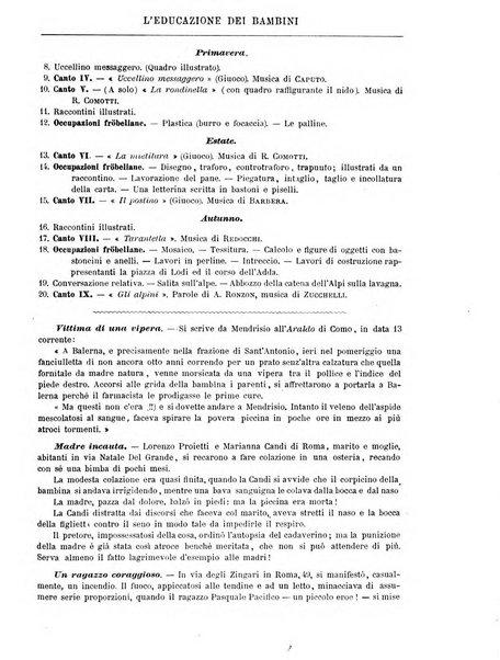 L'educazione dei bambini giornale per le famiglie e per gli istituti infantili